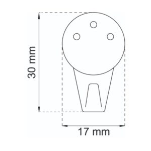 Taulukoukku valkoinen muovi, Habo 612 (1)