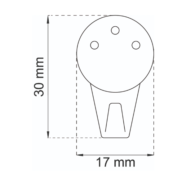 Taulukoukku valkoinen muovi, Habo 612 (1)