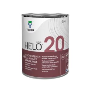 Teknos HELO AQUA 20, 0,9 L – puolihimmeä, vesiohenteinen UV-suojattu lakka