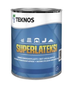 Teknos Superlateksi Sisämaali 0,9L Valkoinen PM1 Sävytettvä PM3