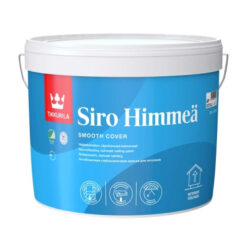 Tikkurila Siro Himmeä AP 9 l on täyshimmeä ja heijastamaton kattomaali kuiviin sisätiloihin. Tasainen valkoinen pinta, M1-luokitus ja Joutsenmerkki.