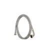 Pesukoneen täyttöletku 2,5 m – 9×13 mm EPDM, RST-pintakudos, 3/4″ kulma x 1/2″ suora, max 10 bar, +90 °C