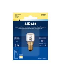 Uuni- ja jääkaappilamppu 15W E14 Airam