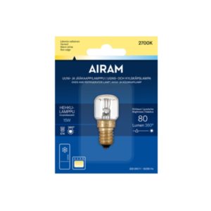 Uuni- ja jääkaappilamppu 15W E14 Airam