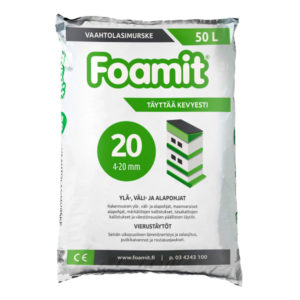 Vaahtolasimurske Foamit 20 50L 4-20mm