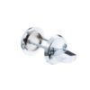 Abloy vääntönuppi ja peitekilpi – kirkaskromi, parveke-/terassioviin, EAN 6416495310007