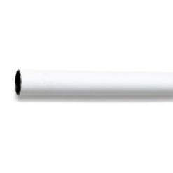 Vaatetanko 1600, valkoinen – Ø 25 mm, pituus 2000 mm, muovipinnoitettu teräsputki