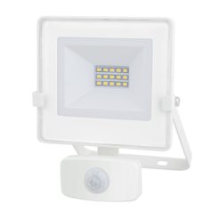 LED-Valonheitin Tunnistimella 10W 1000lm IP44, Valkoinen