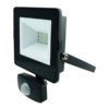 LED-Valonheitin Tunnistimella 10W 1000lm IP44, musta