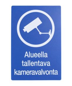 Varoitusmerkki Kameravalvonta 20x30cm