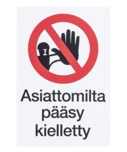 Varoitusmerkki Pääsy Kielletty