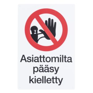 Varoitusmerkki Pääsy Kielletty