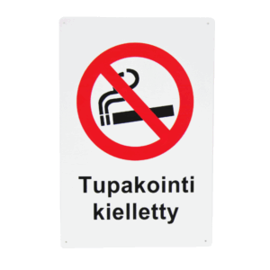 Varoitusmerkki Tupakointi Kielletty