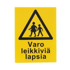 Varoitusmerkki Varo Leikkiviä Lapsia