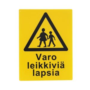 Varoitusmerkki Varo Leikkiviä Lapsia