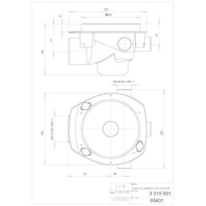 Vieser One DN50 vaakakaivo, jossa 50 mm viemäriliitos ja 3 x 32/40 mm avattavaa sivuliitäntää. Mukana valutuet, irrotettava vesilukko ja asennustarvikkeet. Sopii puu- ja betonirakenteisiin.