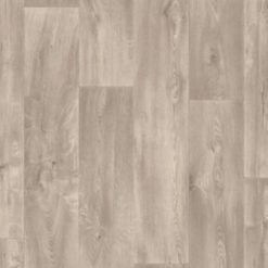 Käytännöllinen, kestävä ja helppohoitoinen vinyylimatto tyylikkäällä vaaleanharmaan tammen kuosilla. Kokonaispaksuus 2,40 mm. Sopii erinomaisesti koti- ja julkisiin tiloihin.