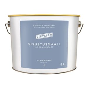 Virtasen Sisustusmaali A 9l – himmeä matta sisäseinämaali