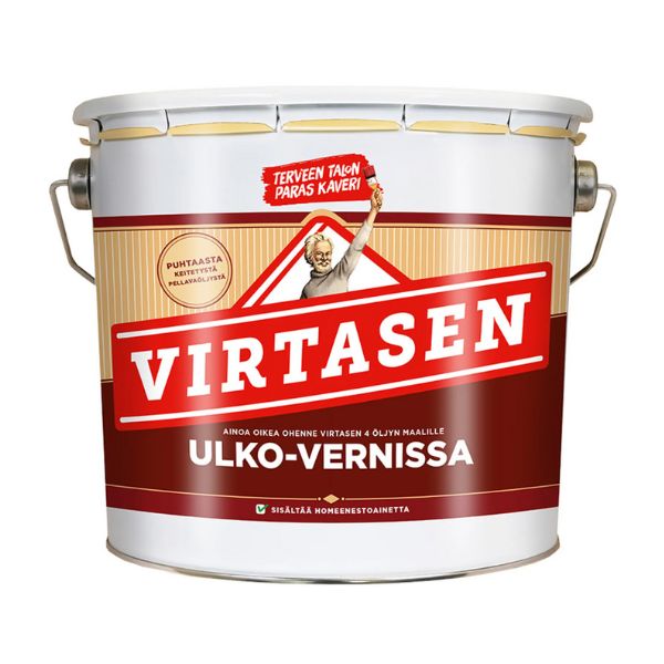 Virtasen Ulko-Vernissa 2,5 l pellavaöljyvernissapohjainen ohennin