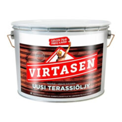 Virtasen terassiöljy 9L on täydellinen kumppani ulkona sijaitseville puupinnoille! Nauti kestävästä suojasta ja kauniista tyylistä terassillasi.