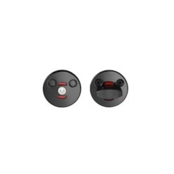 ABLOY LH001 FE WC-vääntönuppi, musta – sisäoviin, kotimaan lukkorunkomallistoon. Tehdasvakiona 40 mm ovipaksuudelle.