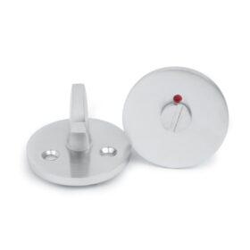 Moderni ja slimmattu WC-vääntönuppi F262 harjattua kromia. Sopii 38–42 mm oviin ja lukkorunkoihin 6414, 62014 ja 62020.