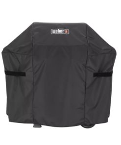 Weber Spirit II 200 Premium suojapeite musta, grillin päällä