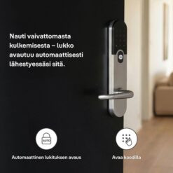 Yale Entrus Älykkäämpi lukko sujuvampaan arkeen – avaa koodilla tai sovelluksella.