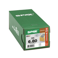 Yleisruuvi 6,0x80mm 100kpl SPAX