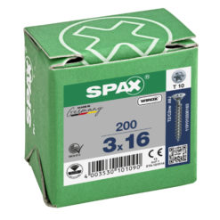 Yleisruuvi uppokanta 3,0x16mm 200kpl SPAX