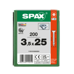 Yleisruuvi uppokanta 3,5x25mm 200kpl SPAX