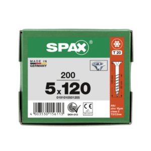 Yleisruuvi uppokanta 5,0x120mm 200kpl SPAX