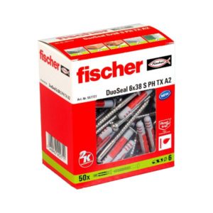 Fischer DuoSeal S 6x38 mm yleistulppa kosteisiin tiloihin