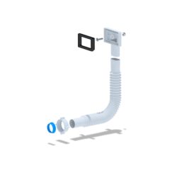 Ylivuotoputken yhde 65 x 41 mm, suorakaide – liitososa altaan ylivuotoputkeen ja poistokokonaisuuteen. EAN 4772101004756.
