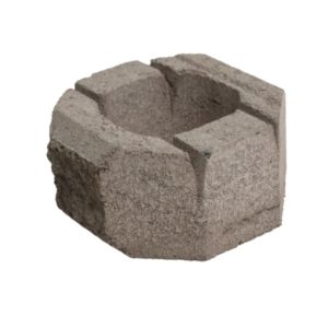 Lohkopäätykivi harmaa 200x200x100mm, Lakka