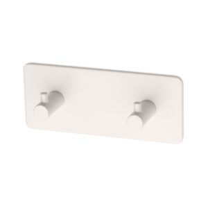 Naulakko 2-koukkua valkoinen Habo Flair