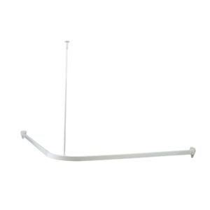 Suihkuverhokisko Valkoinen 900x900mm, Habo